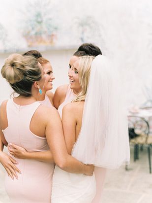 Cheap Long A-Line Halter Pink Satin Bridesmaid Dresses, TYP0951