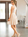 Halter Short Pearl Pink Lace Junior Homecoming Dresses Online with Pearls,TYP0971