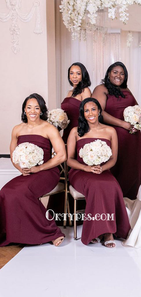 Sexy Straight Mermaid Long Cheap Bridesmaid Dresses Online, BDS0111