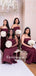 Sexy Straight Mermaid Long Cheap Bridesmaid Dresses Online, BDS0111