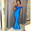 Sexy Soft Satin Off Shoulder Sleeveless Mermaid Floor Length Bridesmaid Dressses With Applique, BDS0242