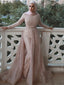 Elegant Mermaid Sequin Two-piece Simple Prom Dresses, PDS0194