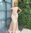 Sexy Soft Satin One Shoulder Off Shoulder Mermaid Floor Length Bridesmaid Dressses, BDS0241