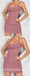 Sexy Shiny Special Fabric Halter Sleeveless Sheath Prom Dresses/Homecoming Dresses ,PDS0490