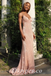 Sexy Sequin Tulle Spaghetti Straps V-Neck Sleeveless Mermaid Long Prom Dresses,PDS0612