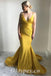 Sexy Satin Spaghetti Straps V-Neck Sleeveless Backless Mermaid Long Prom Dresses,PDS0672