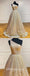 Sexy Sequin One Shoulder Sleeveless A-Line Long Prom Dresses,PDS0634