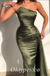 Sexy Satin Sweetheart Sleeveless Mermaid Long Prom Dresses With Trailing,PDS0562