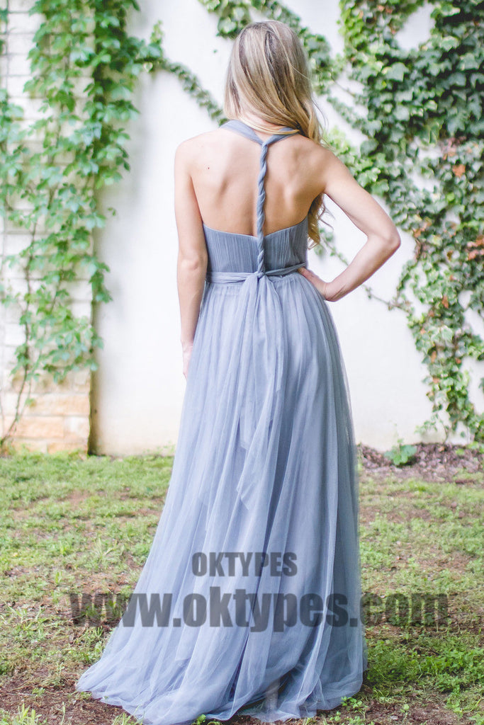 Light Blue Tulle Bridesmaid Dresses, Charming Bridesmaid Dresses, Popular Bridesmaid Dresses, TYP0365