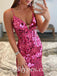 Sexy Sequin Spaghetti Straps V-Neck Sleeveless Side Slit Mermaid Long Prom Dresses, PDS0848