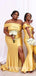 Sexy Soft Satin One Shoulder Sleeveless Side Slit Mermaid Floor Length Bridesmaid Dressses, BDS0248