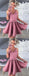 Spaghetti Straps Pink Cheap 2018 Homecoming Dresses Under 100, TYP0824