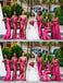 Mismatched Sexy Soft Satin Mermaid Floor Length Bridesmaid Dressses, BDS0226
