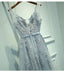 V Neckline Pink Lace Evening Prom Dresses, Popular Lace Party Prom Dresses, PDS0094