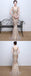 Sparkle Gold Sequin Deep V Neck Long Mermaid Prom Dresses, TYP1381