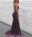 Sexy Mermaid Long Cheap Velvet Evening Prom Dresses With Beaded, TYP1717