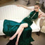 Gorgeous Mermaid Green Long Formal Prom Dresses with Slit, TYP1738
