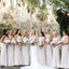 Gegorous Lvory Scoop Spghetti Strap Floor-Length Bridesmaid Dresses Online, BDS0355