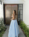 Sexy Mint-Blue Spaghetti Starp Prom Dresses, PDS1060