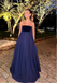 Regency Elegant A-Line Strapless Floor-Length Women Prom Dresses PDS1237