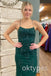 Emerald Spaghetti Straps Sleeveless Mermaid Long Women Prom Dresses PDS1263