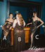 Mismatched Brown/Champagne V-Neck Pleat Mermaid Long Bridesmaid Dresses Online, BDS0360