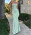 Elegant Mint-Green Strapless Mermaid Floor-Length Prom Dresses PDS1148