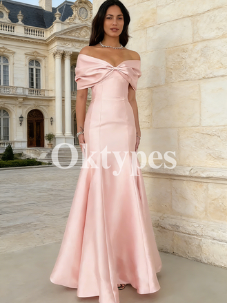 Mermaid Off Shoulder Evening Dresses Floor Length Women Prom Dresses Elegant