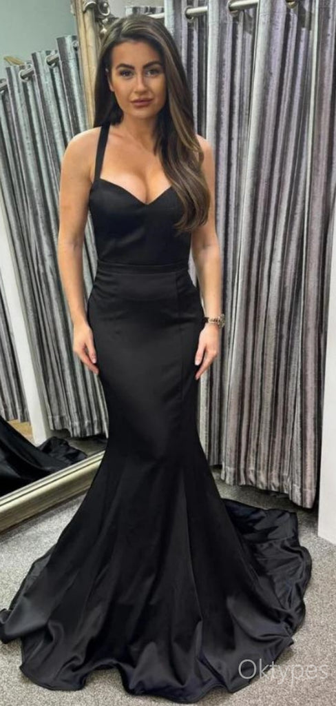 Sexy Black Classy Mermaid Floor-Length Prom Dresses PDS1164