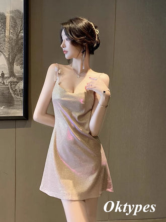 Sparkly Special Fabric Spaghetti Straps A-Line Mini Dresses/ Homecoming Dresses With Butterfly,PDS0517
