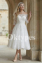 Elegant Midi Wedding Gown Sophisticated Lace Bridal Dress for Civil Ceremony