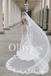 High Neck Lace Wedding Dress Mermaid Style with Cathedral Train Vintage Bridal Gown