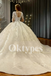 Romantic Tulle Wedding Dress with Corset Bodice Off Shoulder Floral Bridal Gowns