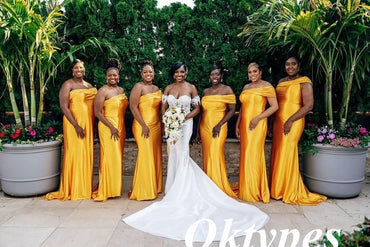 Sexy Soft Satin One Shoulder Mermaid Floor Length Bridesmaid Dresses, BDS0342