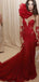 Sexy Hot Red Strapless Shoulder with Flower Evening Dresses, PDS1066