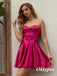 Sexy Soft Satin Sweetheart V-Neck A-Line Mini Dresses/ Homecoming Dresses, PDS0544
