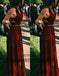 Two Piece Clark Prom Dresses, Spaghetti Strap Prom Dresses, Open-back Prom Dresses, TYP0347