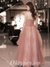 Gorgeous Tulle Sweetheart Sleeveless A-Line Long Prom Dresses/Ball Gown With Applique And Beading,PDS0638