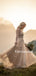Elegant V-neck Floor-length Long Sleeve Wedding Dresses, TYP0938