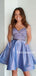 Newest A-line Spaghetti Strap Simple Homecoming Dresses, HDS0053