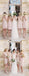 Mismatched Junior Pretty Short Lace Knee-Length Blush Pink Mini Custom Make Discount Bridesmaid Dress, TYP0103