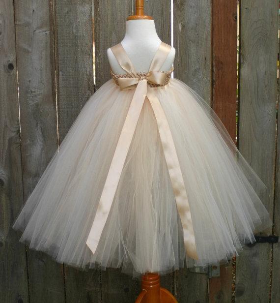 Satin Strap Tulle Flower Girl Dresses, Satin Flower Lovely Little Girl Dresses Online, TYP1187