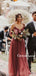Spaghetti Strap Off-shoulder Floor-length Chiffon Long Bridesmaid Dresses, BDS0153