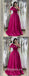 Sexy Satin Off Shoulder V-Neck Sleeveless A-Line Prom Dresses With Pockets,PDS0491