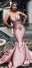Charming Spaghetti Straps Mermaid Simple Long Prom Dresses, PDS0279