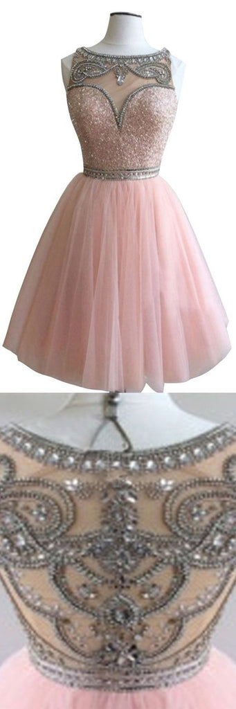 Dark pink Bateau gorgeous Stunning casual homecoming prom gown dresses, TYP0085