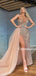 Sparkly Sweetheart Mermaid Sequin Tulle Side Slit Prom Dresses, PDS0191