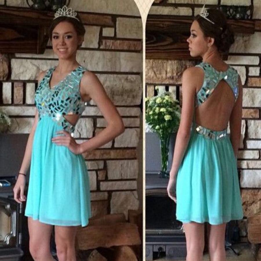New Arrival gorgeous Mint open back sweet 16 Beautiful Rehearsal casual homecoming prom dresses, TYP0122