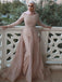 Elegant Mermaid Sequin Two-piece Simple Prom Dresses, PDS0194