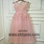 Princess Prom Dresses, Pink Prom Dresses, Long Prom Dresses With Belt/Sash/Ribbon Sleeveless Round, TYP0445